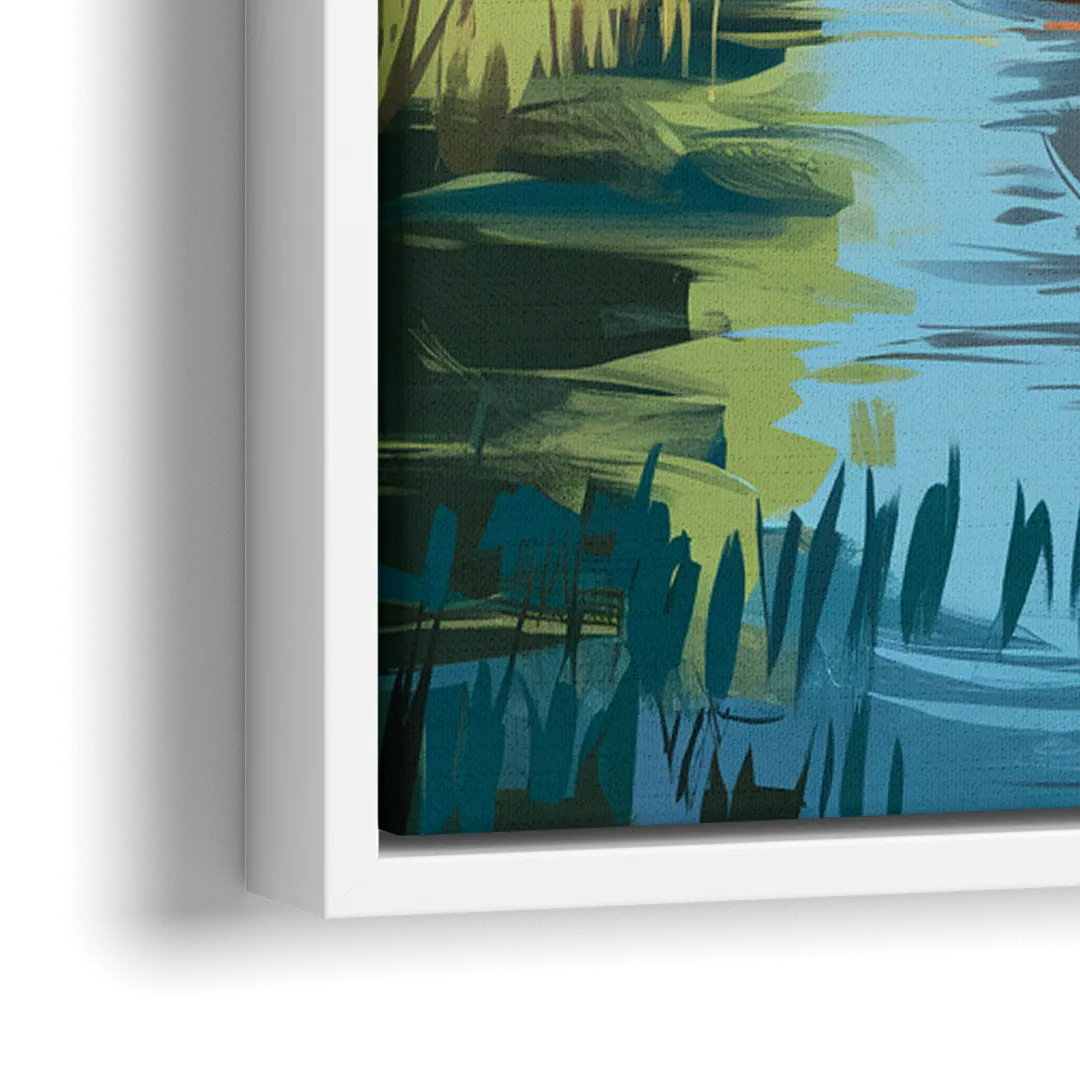 Corona Historic Landmarks - Close-Up White Frame Canvas