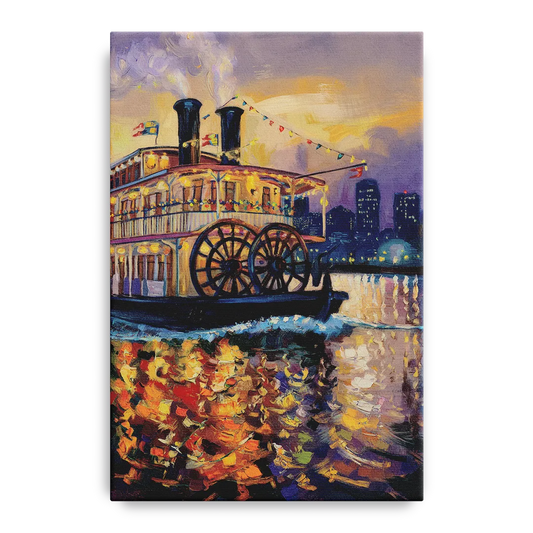 New Orleans Riverboat Adventure - Canvas Wall Art
