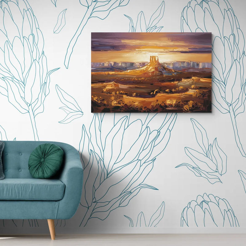 Mesa Sunlit Horizons - Canvas Wall Art Living Room