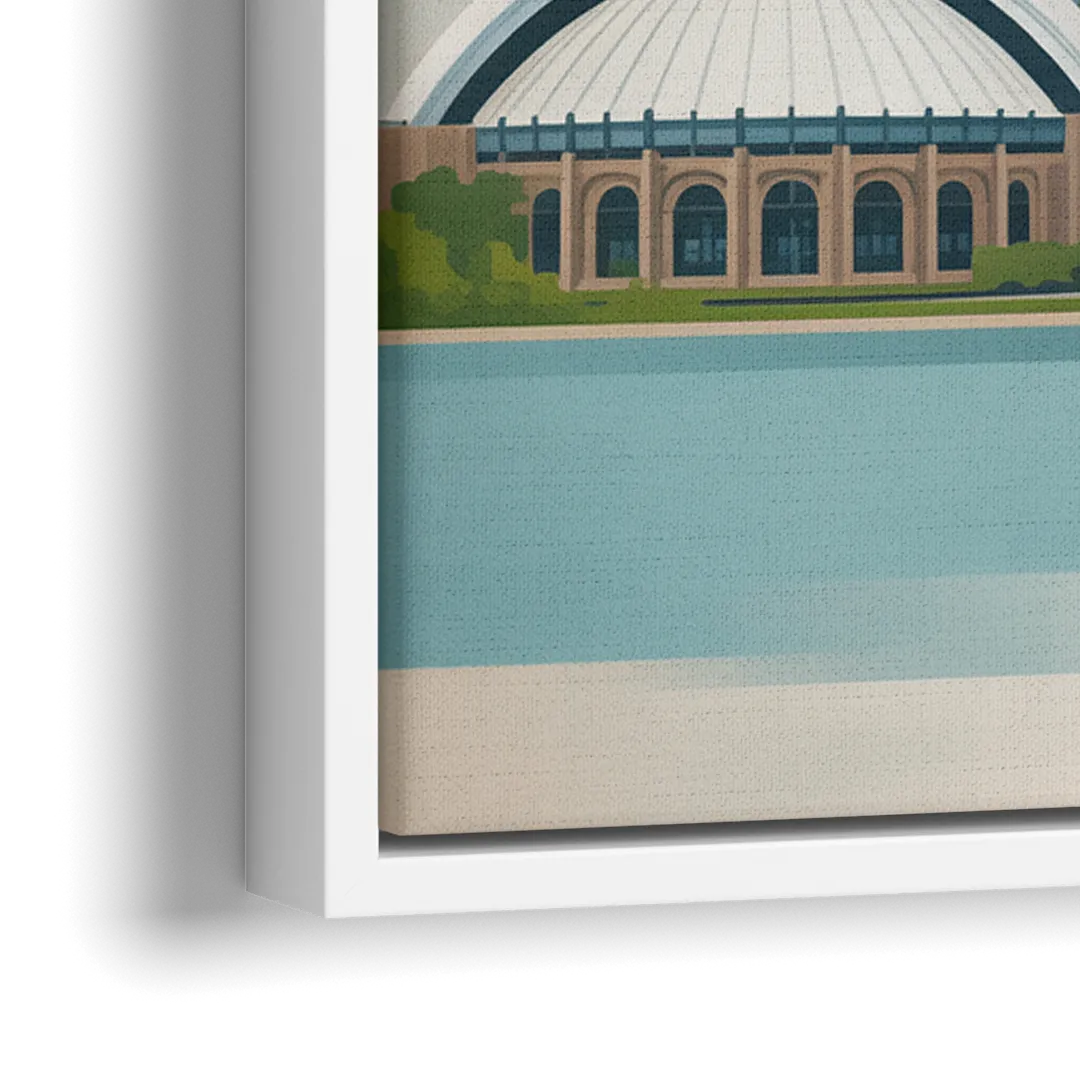 University of Toronto Campus - Close-Up White Frame Canvas