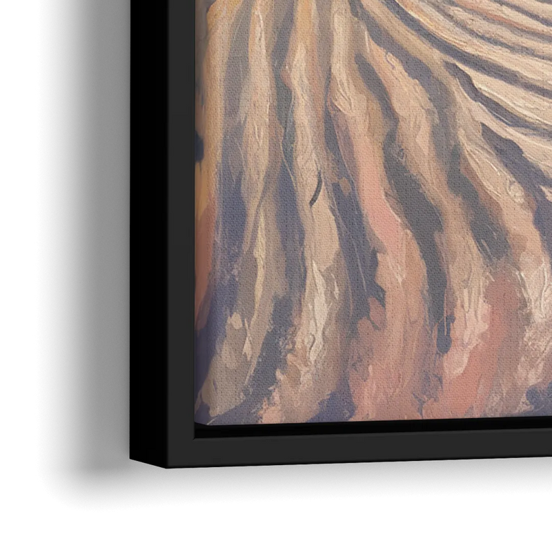 Hilton Head Island Dunes And Waves - Close-Up Black Frame Canvas