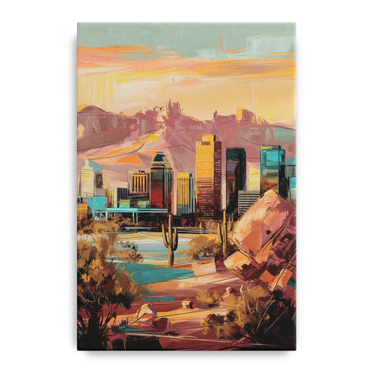 Mesa City Skyline - Canvas Wall Art