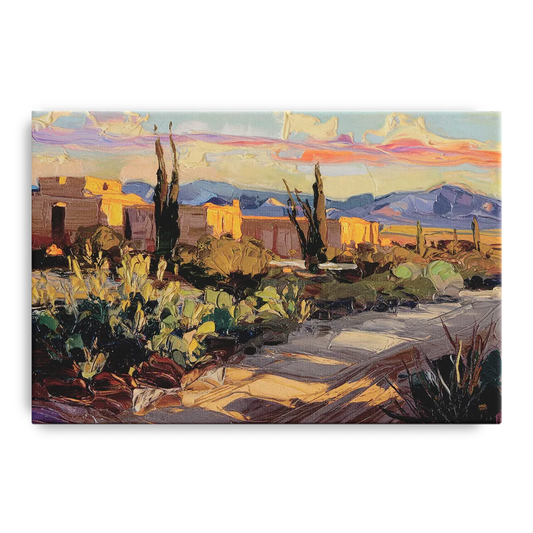 Santa Fe Sunset Landscape - Canvas Wall Art
