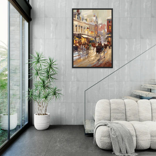 Madison Cultural Heritage - Living Room Black Frame Canvas