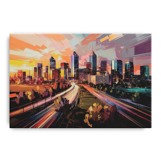 Atlanta Midtown Skyline - Canvas Wall Art