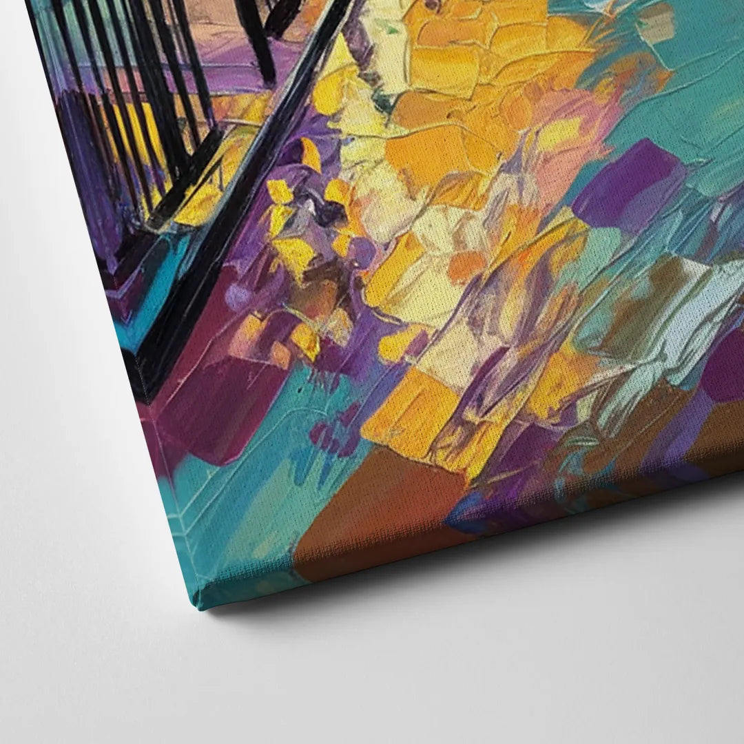 New Orleans French Quarter Lights Canvas Close Up