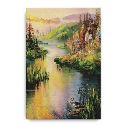 Spokane Scenic River - Canvas Wall Art
