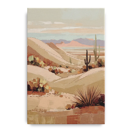 Marfa Desert Landscape - Canvas Wall Art