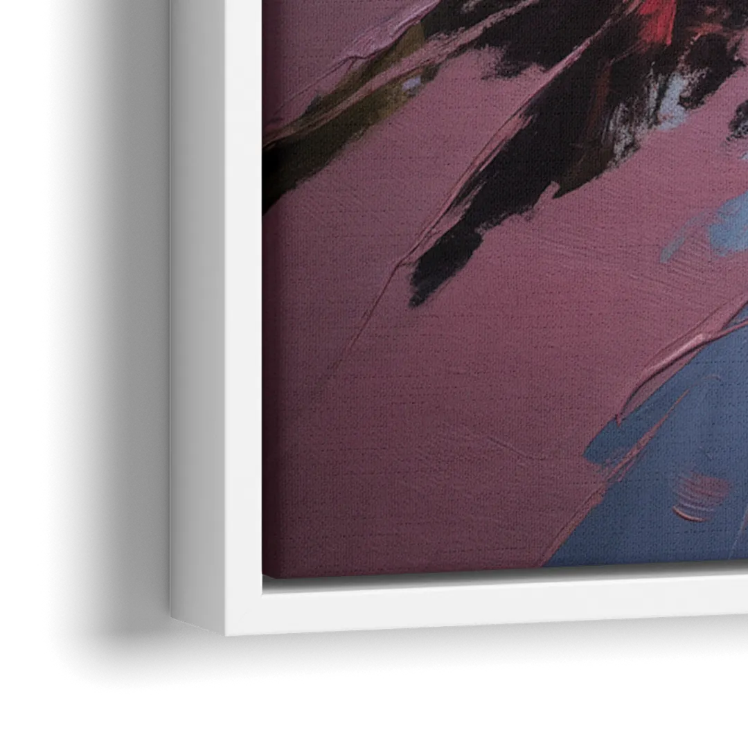 Red Sand Shores - Close-Up White Frame Canvas