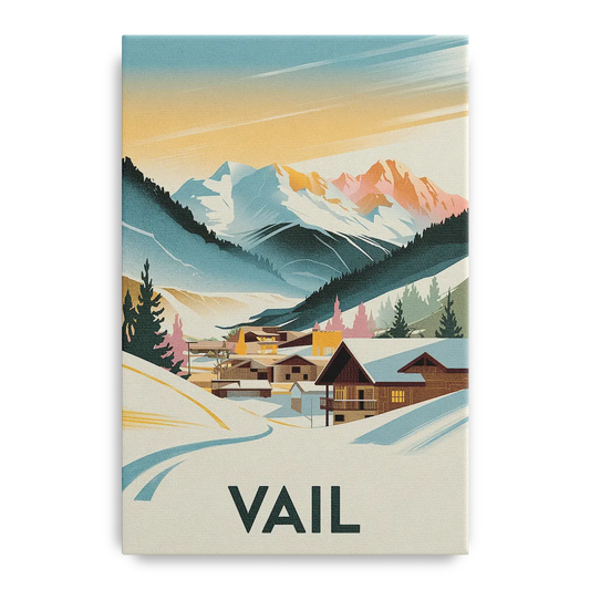 Vail Colorado Charm - Canvas Wall Art