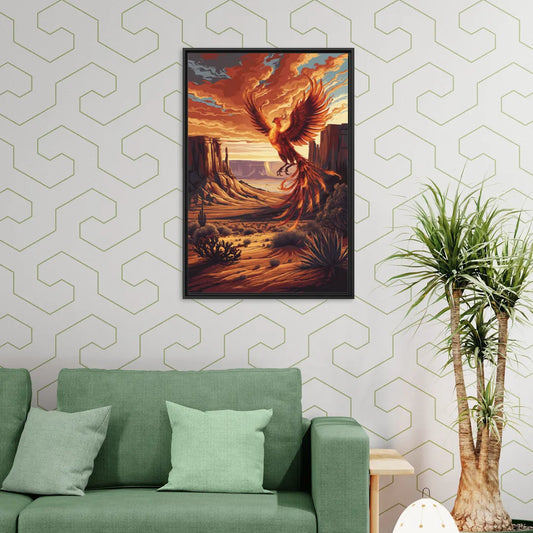 Phoenix Southwest Charm - Living Room Black Frame Canvas