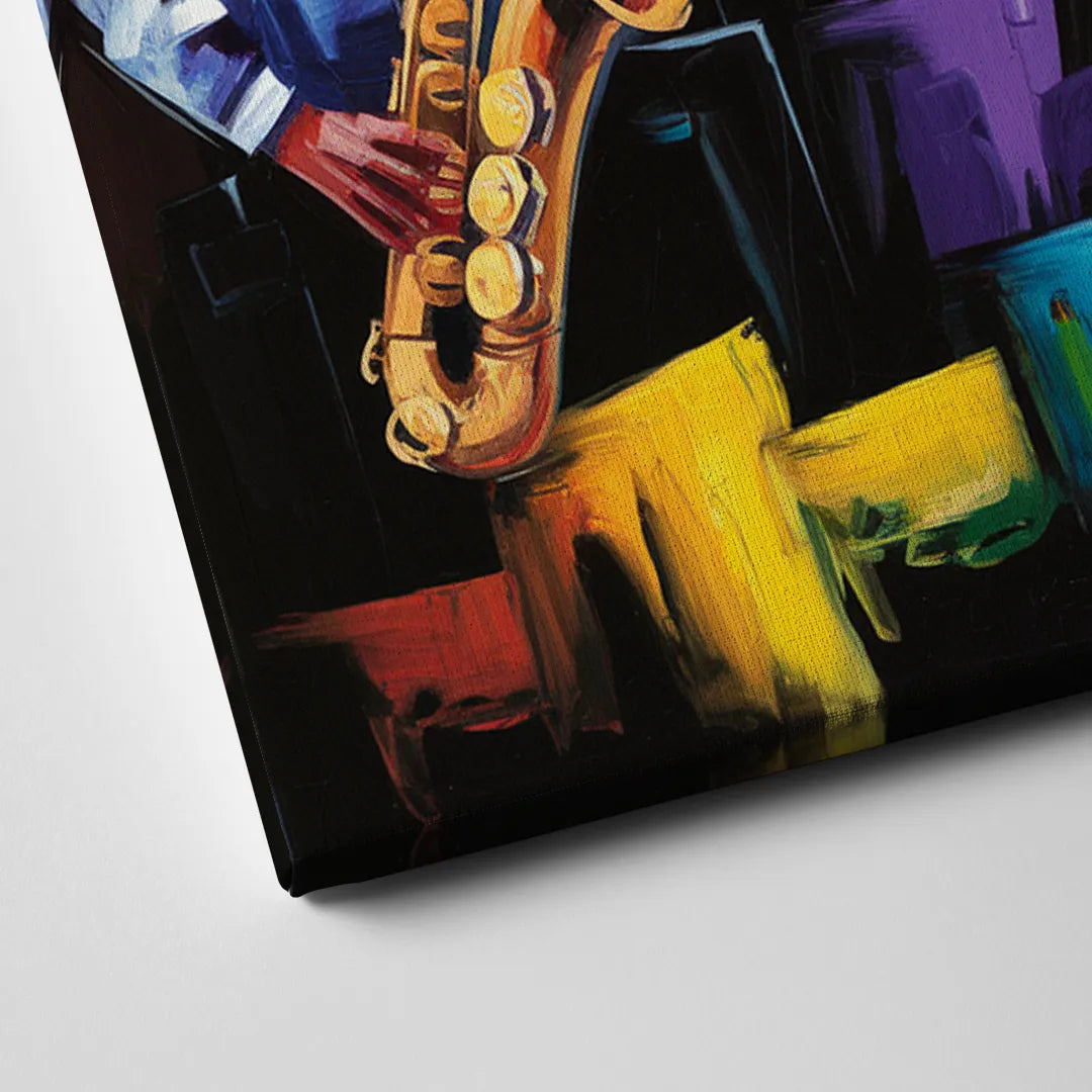 New Orleans Jazz Scene Canvas Close Up