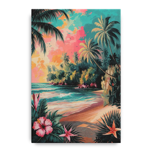 Key West Island Vibes - Canvas Wall Art