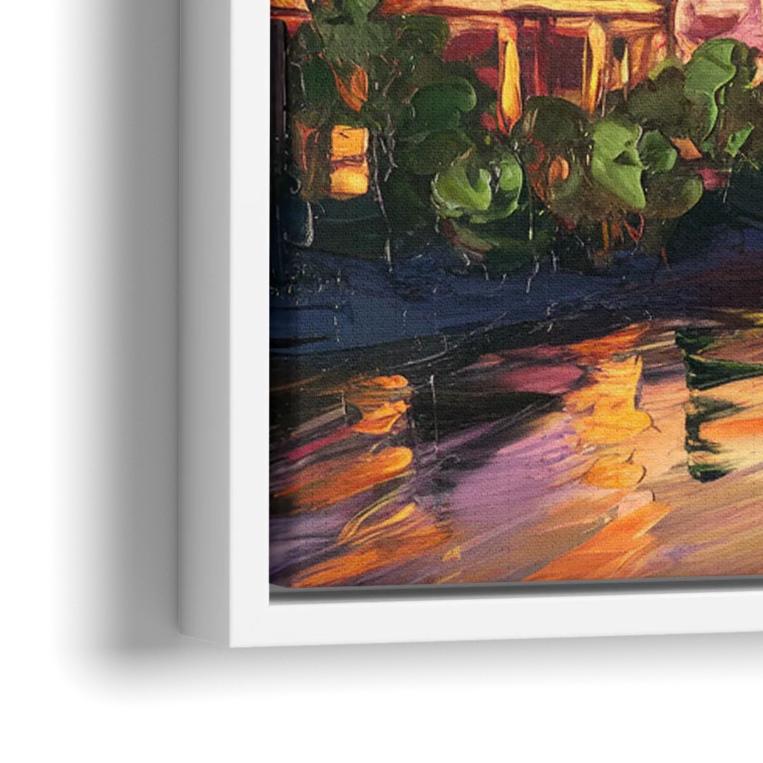 Austin Urban Charm - Close-Up White Frame Canvas