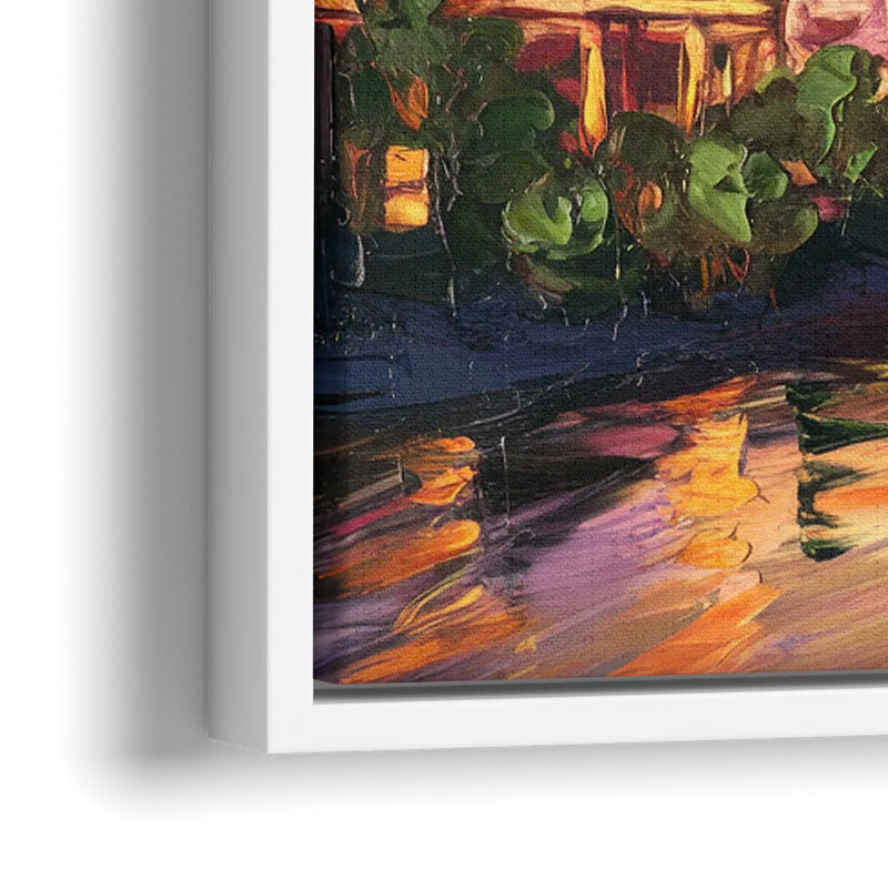 Austin Urban Charm - Close-Up White Frame Canvas