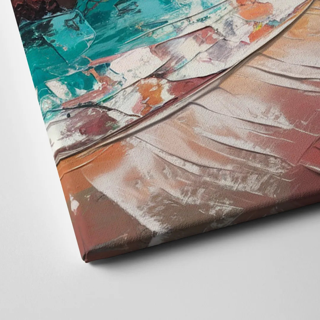 Miami Tropical Paradise Canvas Close Up