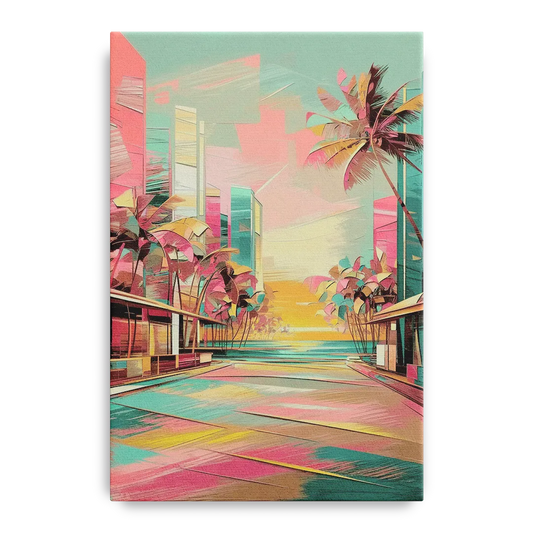 Miami Beach Vibes - Canvas Wall Art