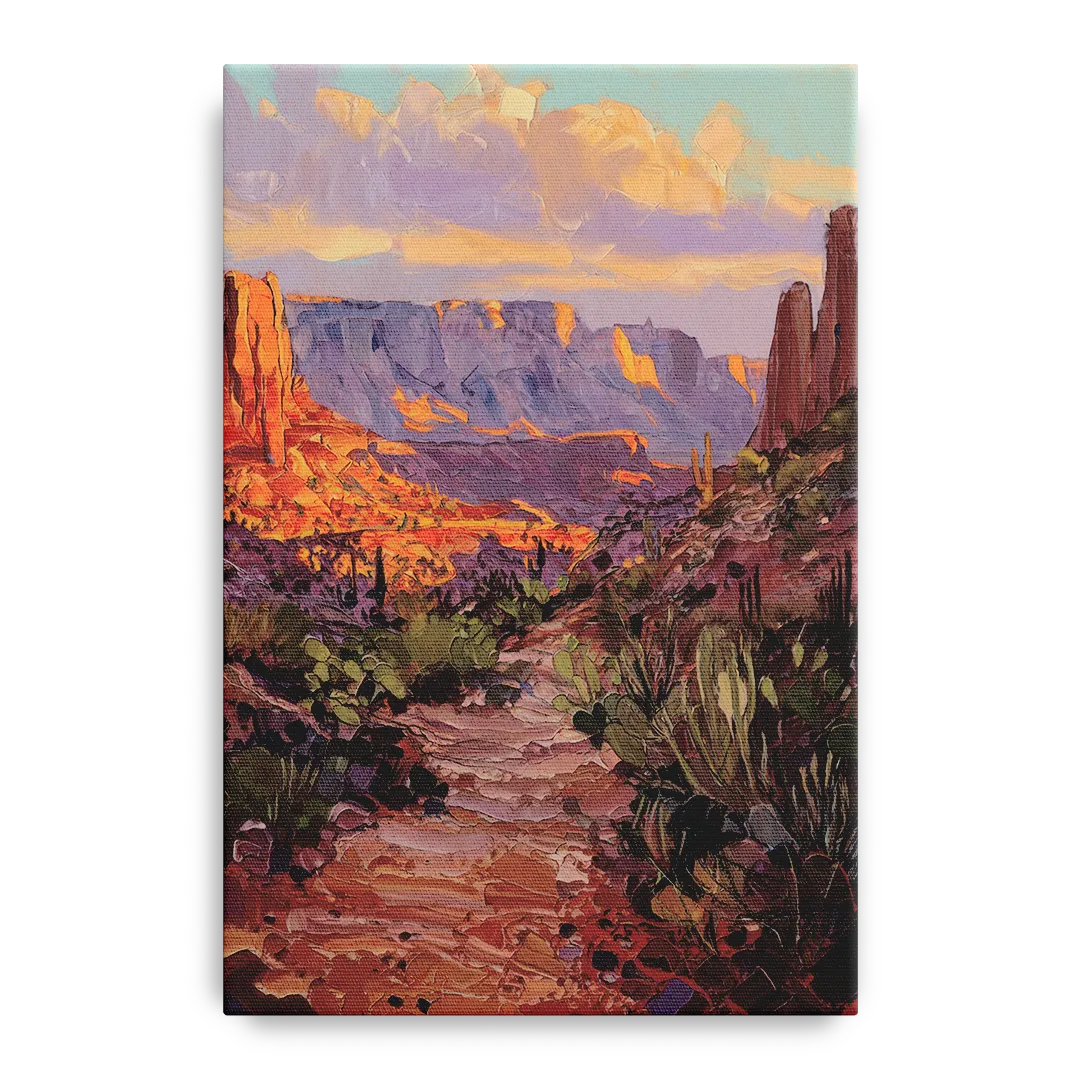 Mesa Arizona Trails - Canvas Wall Art