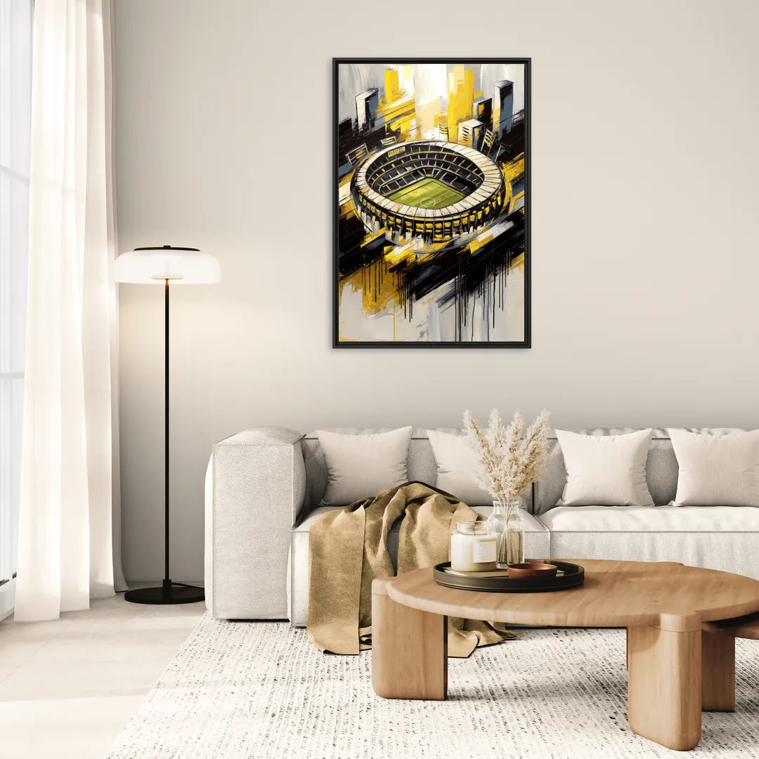 Columbus Crew FC Legacy - Living Room Black Frame Canvas