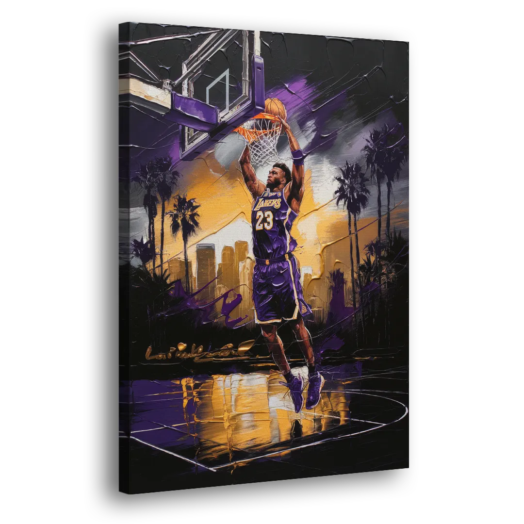 Los Angeles Lakers Legacy - Canvas Print Art Sides