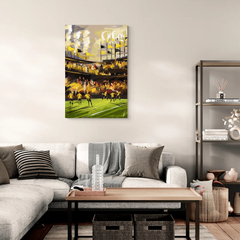 Columbus Crew Soccer Spirit - Canvas Wall Art Living Room