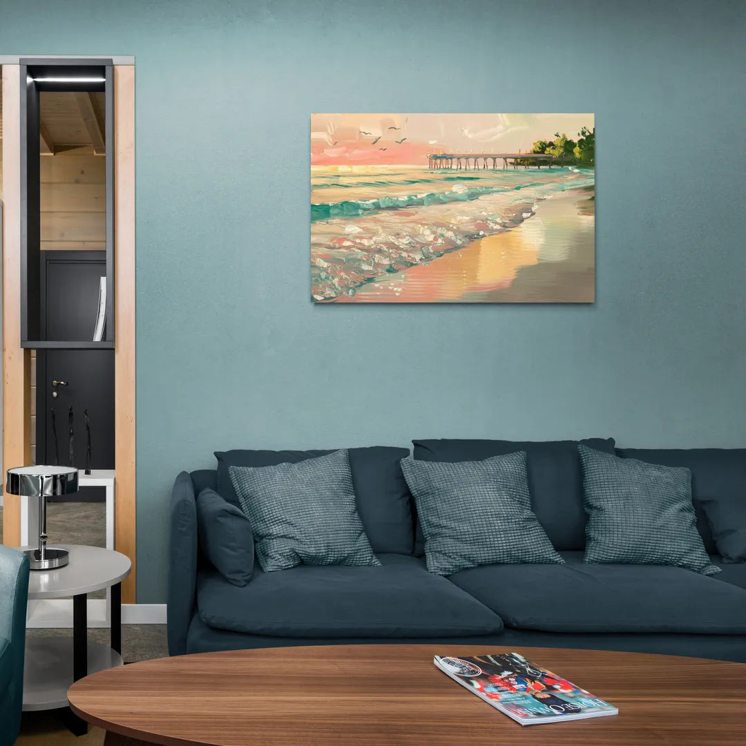 Naples Gulf Shore Serenity - Canvas Wall Art Living Room