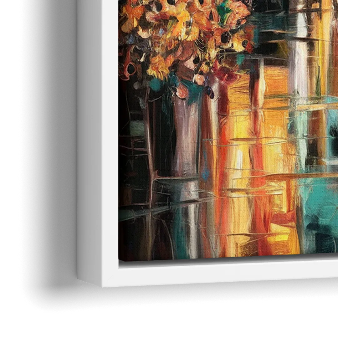 Madison Summer Festival Scene - Close-Up White Frame Canvas