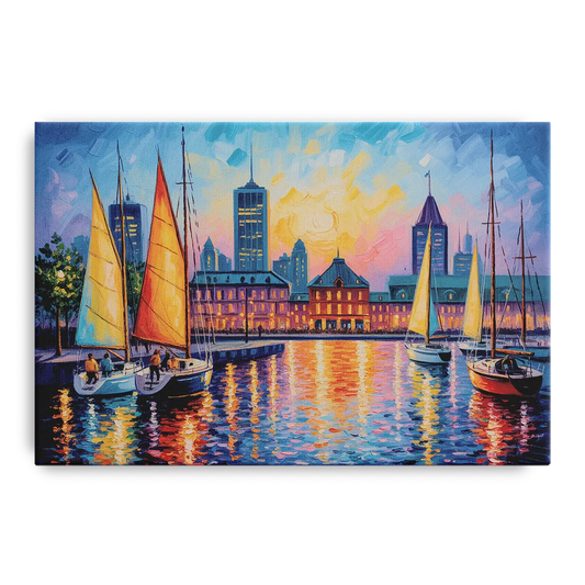 Vieux Port de Montral - Canvas Wall Art