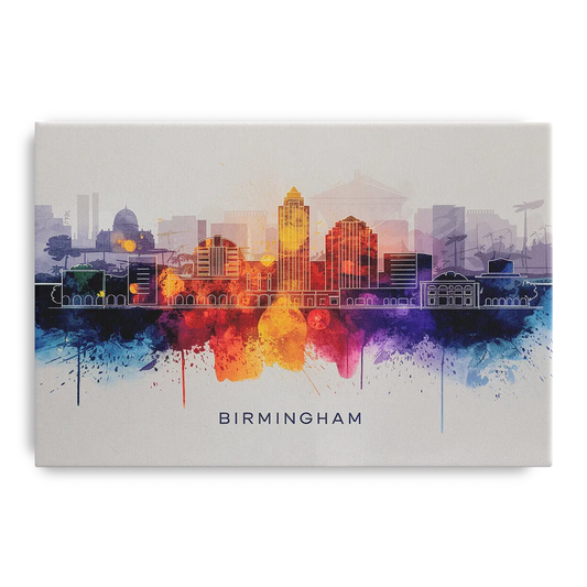 Birmingham Downtown Skyline - Canvas Wall Art