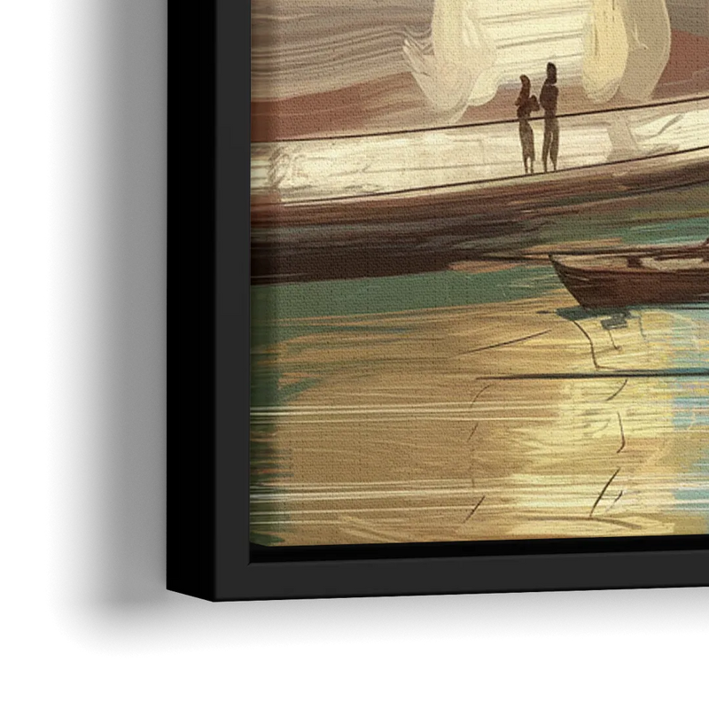 Glendale Urban Serenity - Close-Up Black Frame Canvas