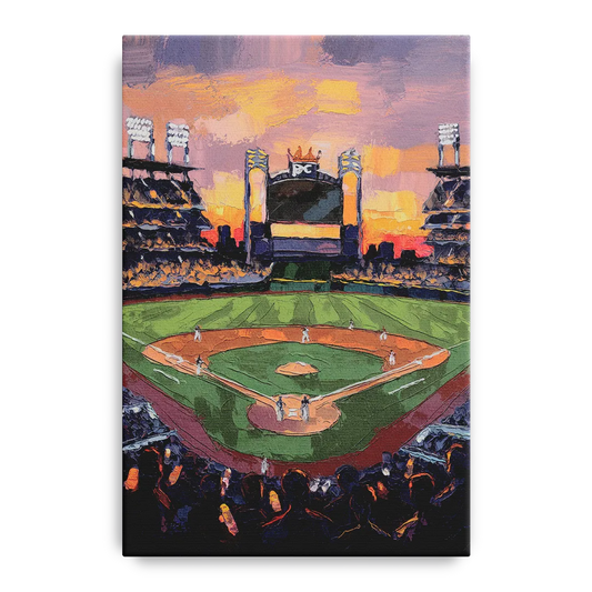 Kansas City Royals Stadium View - Canvas Wall Art