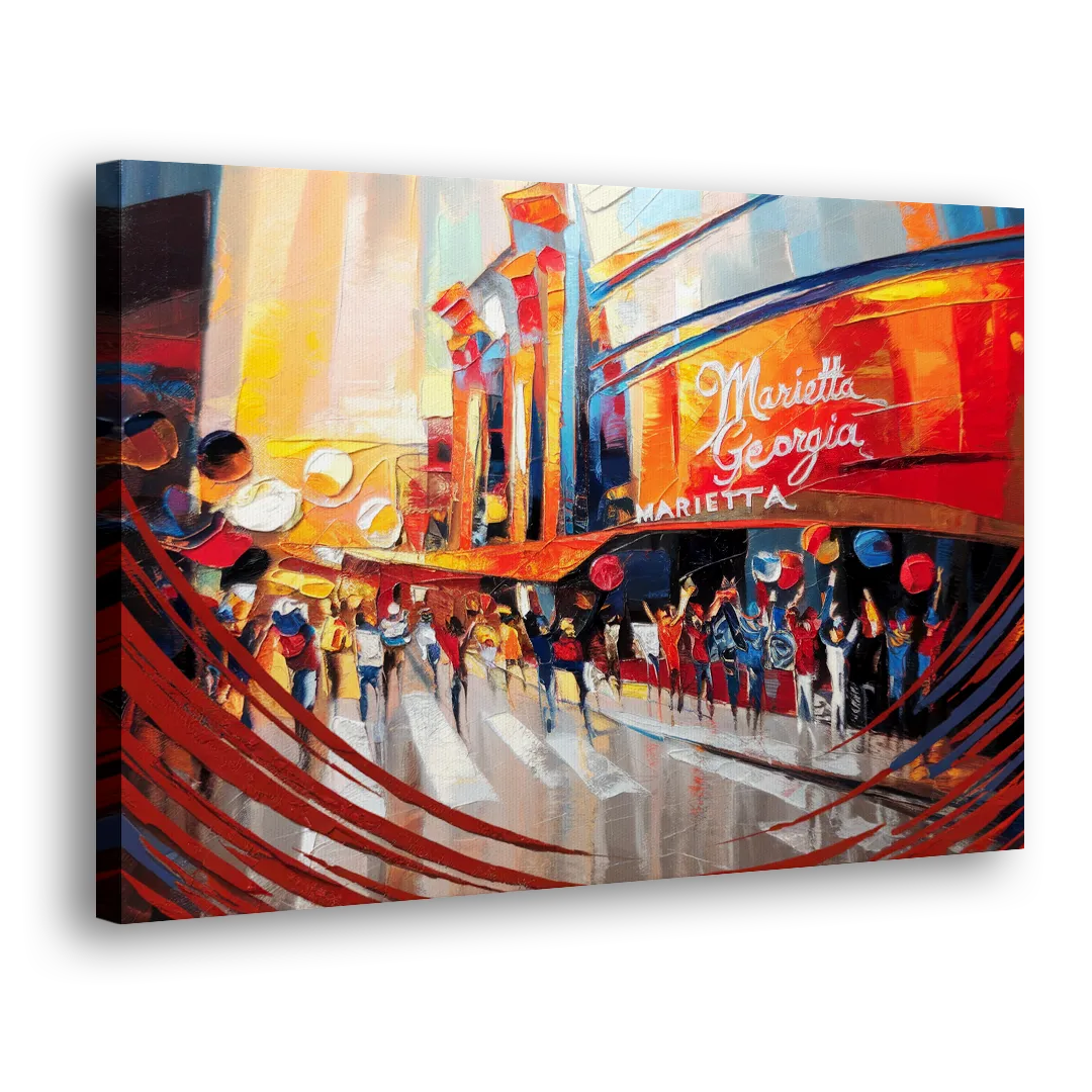 Marietta Braves Fan Tribute - Canvas Print Art Sides