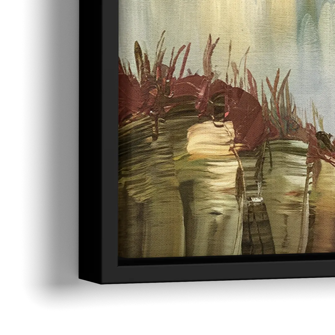 Ashland Mountain View - Close-Up Black Frame Canvas