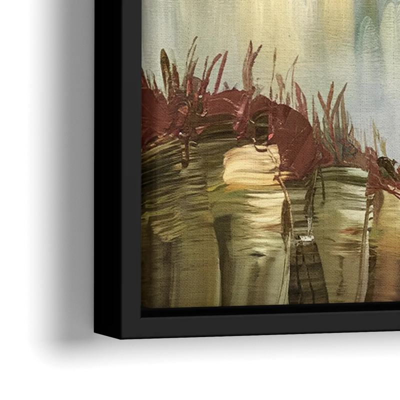 Ashland Mountain View - Close-Up Black Frame Canvas