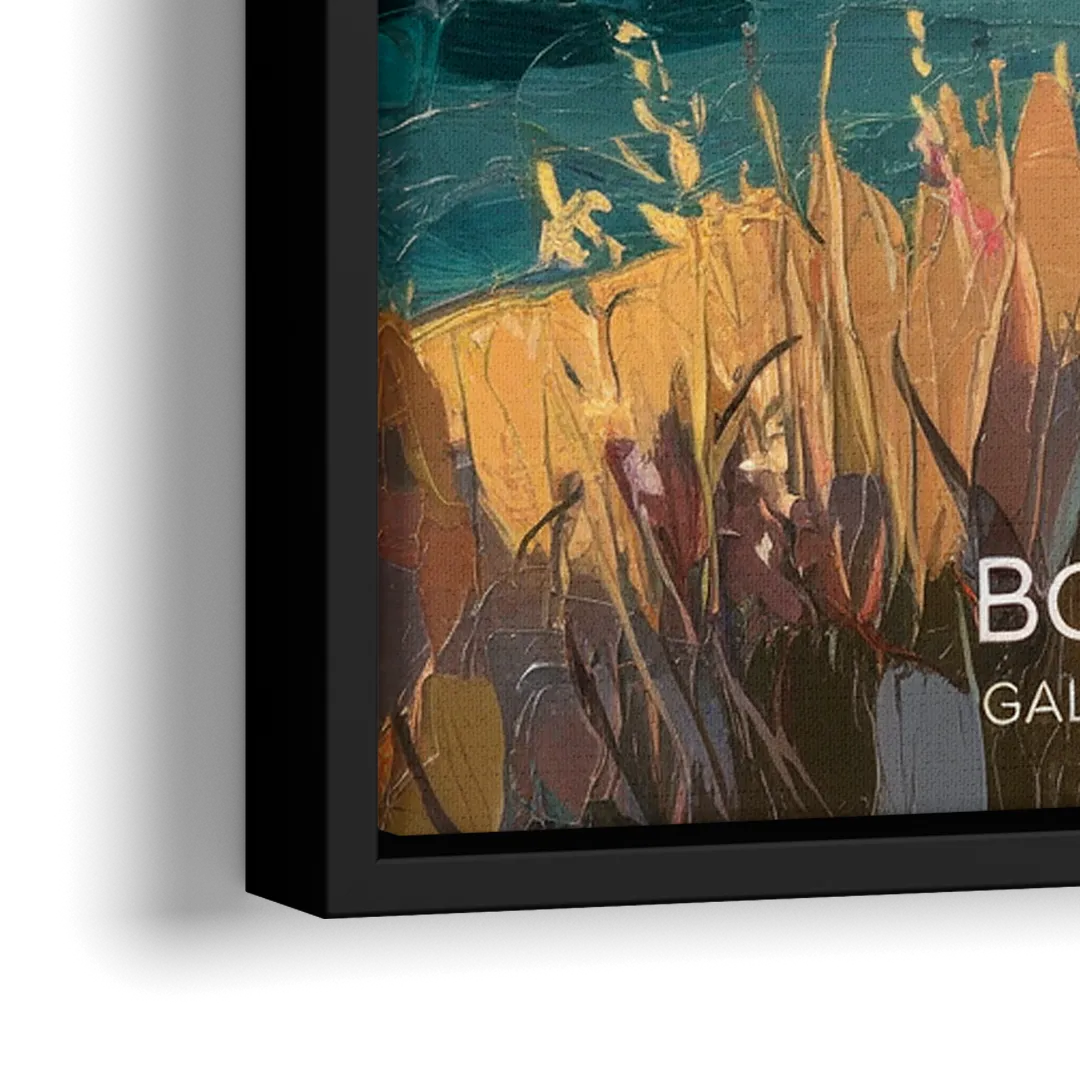 Bozeman Gallatin Valley - Close-Up Black Frame Canvas