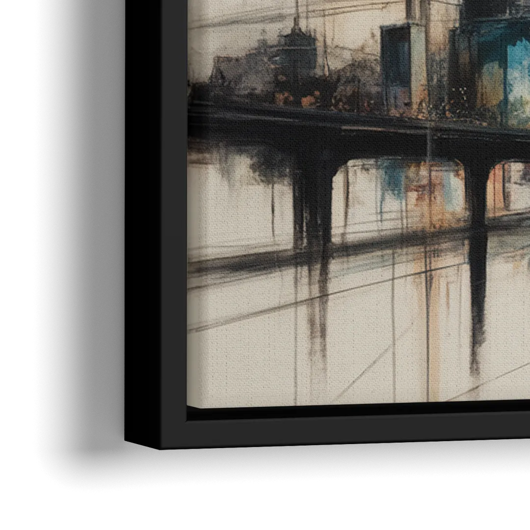 Montreal Museum of Fine Arts - Close-Up Black Frame Canvas