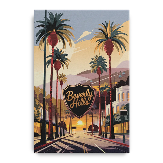 Los Angeles Beverly Hills Charm - Canvas Wall Art