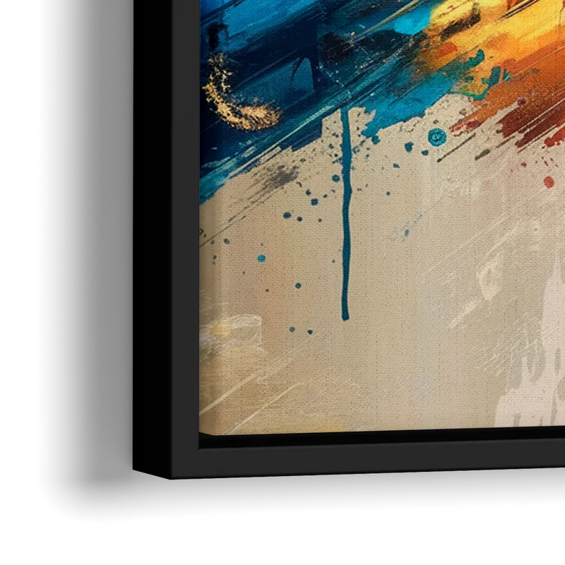 Houston Artistic Flair - Close-Up Black Frame Canvas