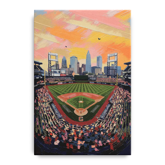 Cleveland Guardians Baseball Field - Canvas Wall Art