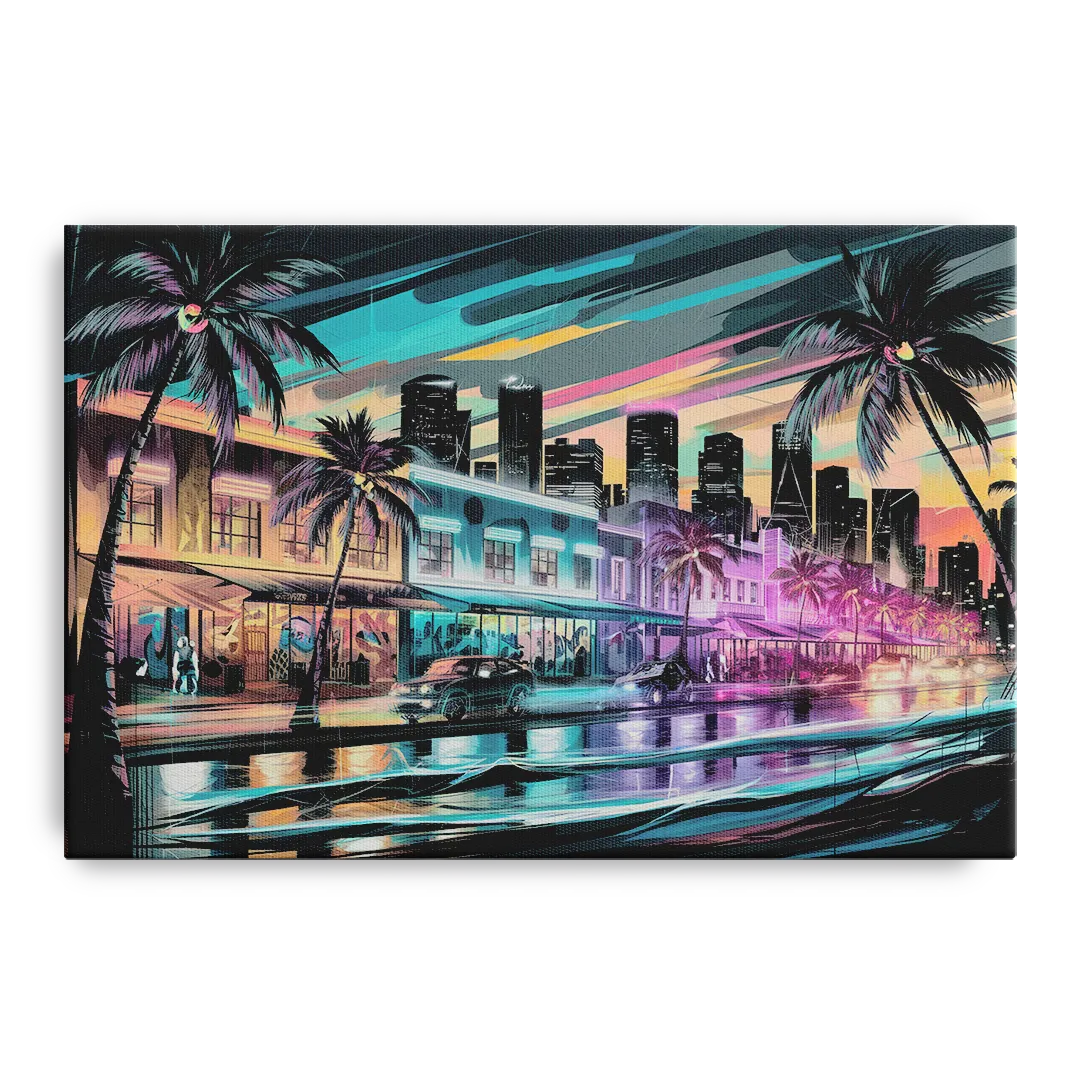 Miami Street Art Culture - Canvas Wall Art