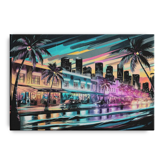 Miami Street Art Culture - Canvas Wall Art