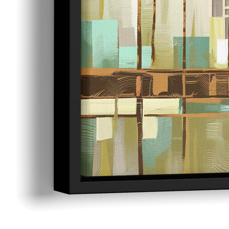 Irvine Urban Landscape - Close-Up Black Frame Canvas