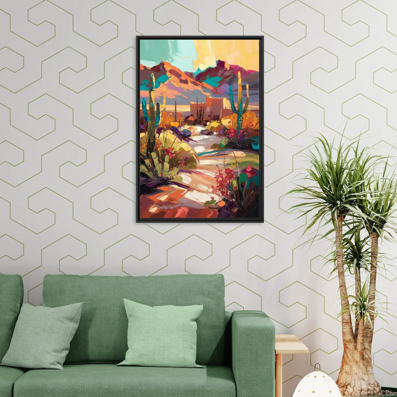 El Paso Borderland Beauty - Living Room Black Frame Canvas