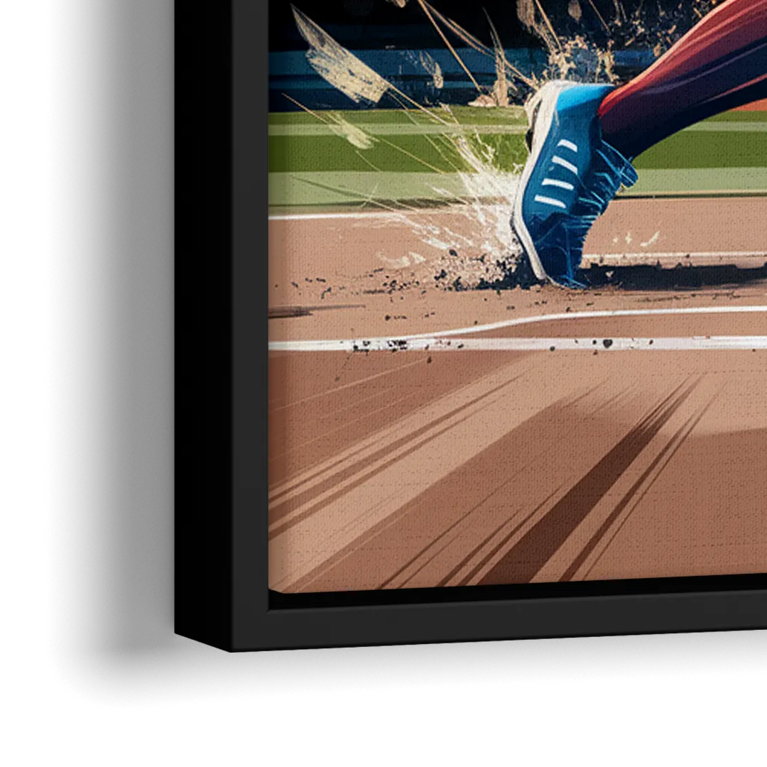 Irvine Baseball Dreams - Close-Up Black Frame Canvas