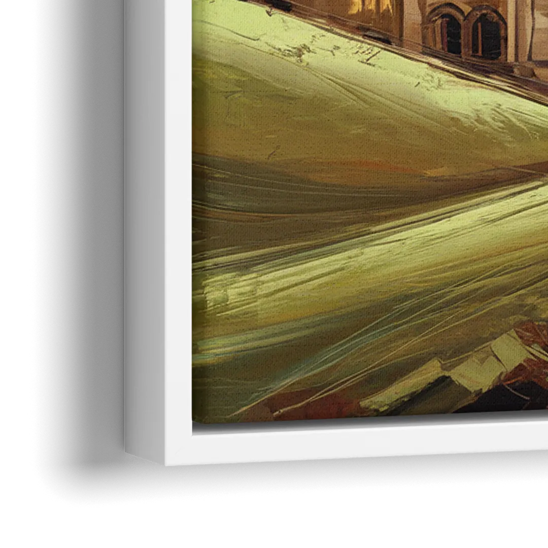 Oxford Dreaming Spires - Close-Up White Frame Canvas