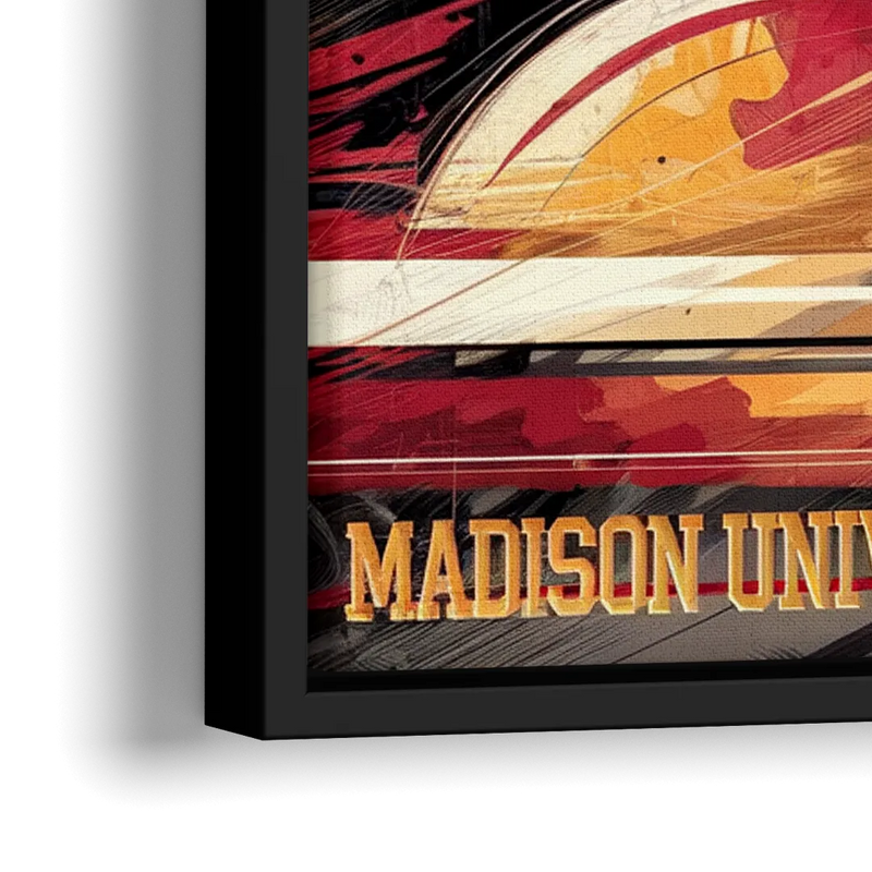 Madison University Spirit - Close-Up Black Frame Canvas