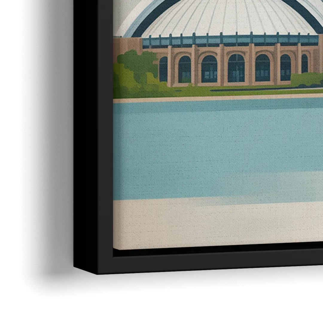 University of Toronto Campus - Close-Up Black Frame Canvas