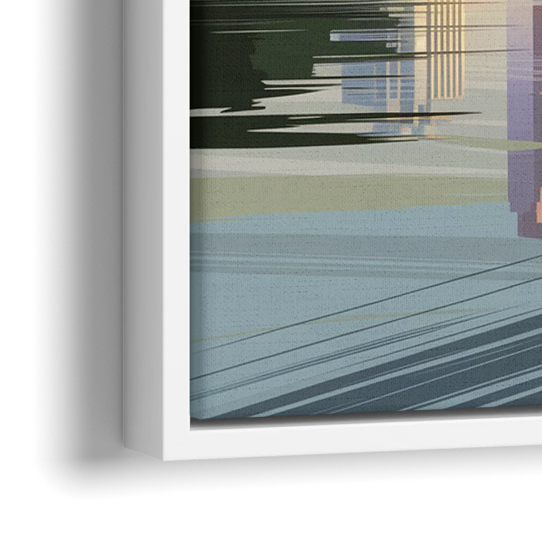 Austin Zilker Park Views - Close-Up White Frame Canvas