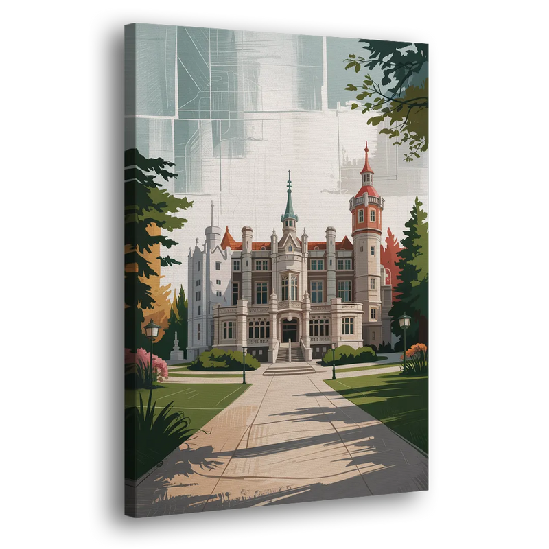 Casa Loma Historic View - Canvas Print Art Sides