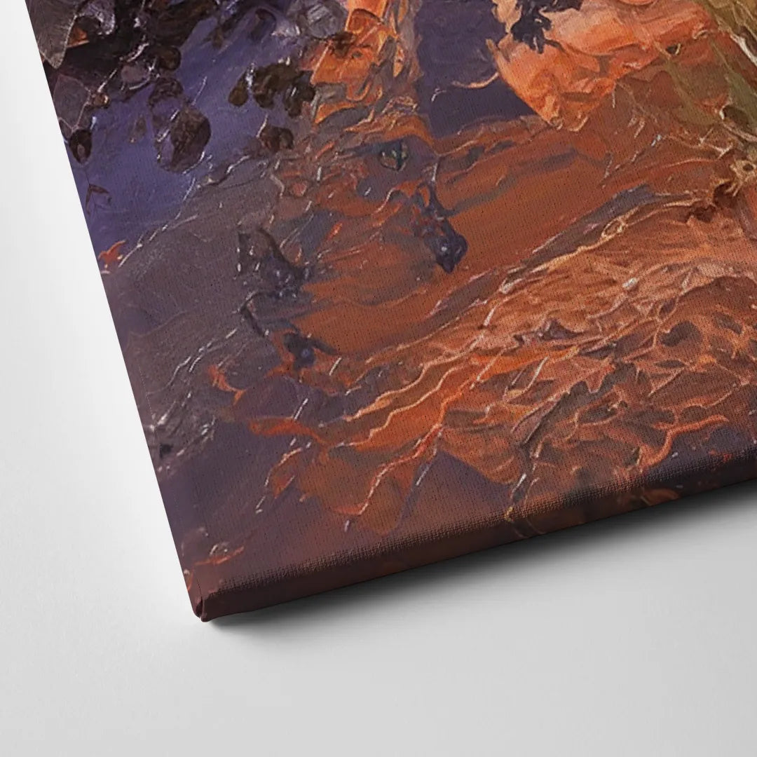 Marfa Sunset Glow Canvas Close Up